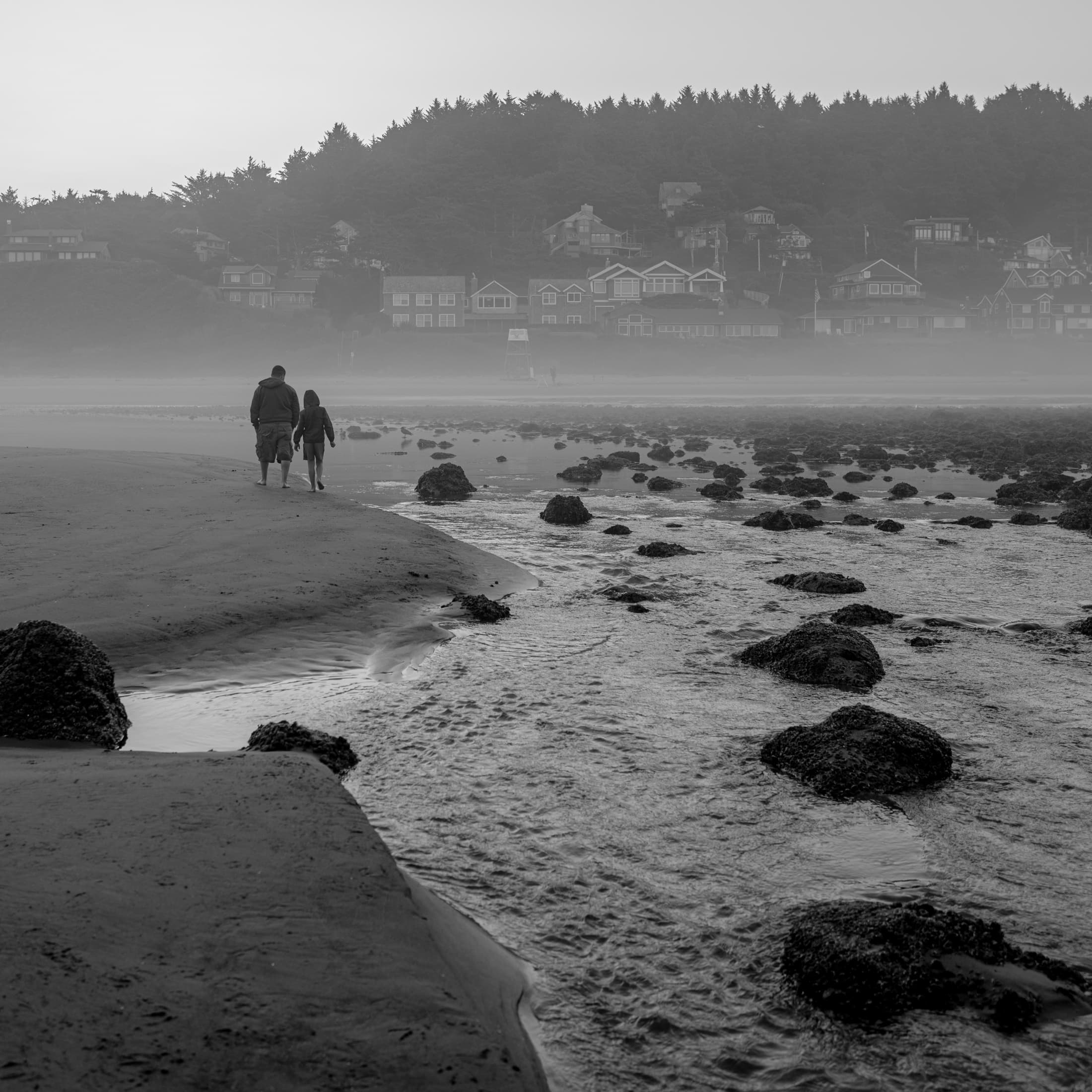Misty Beach Walk
