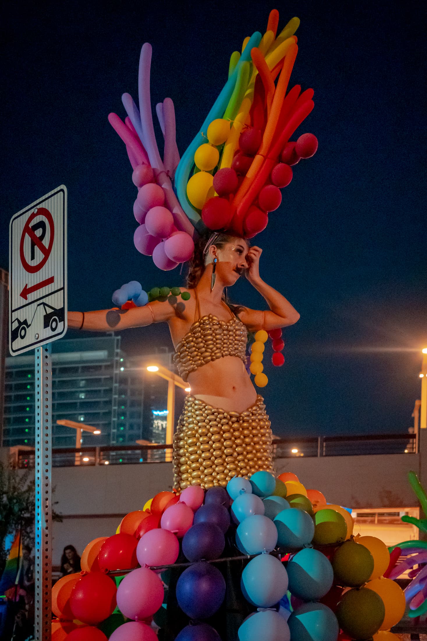 Pride Parade Participant Takes a break.
