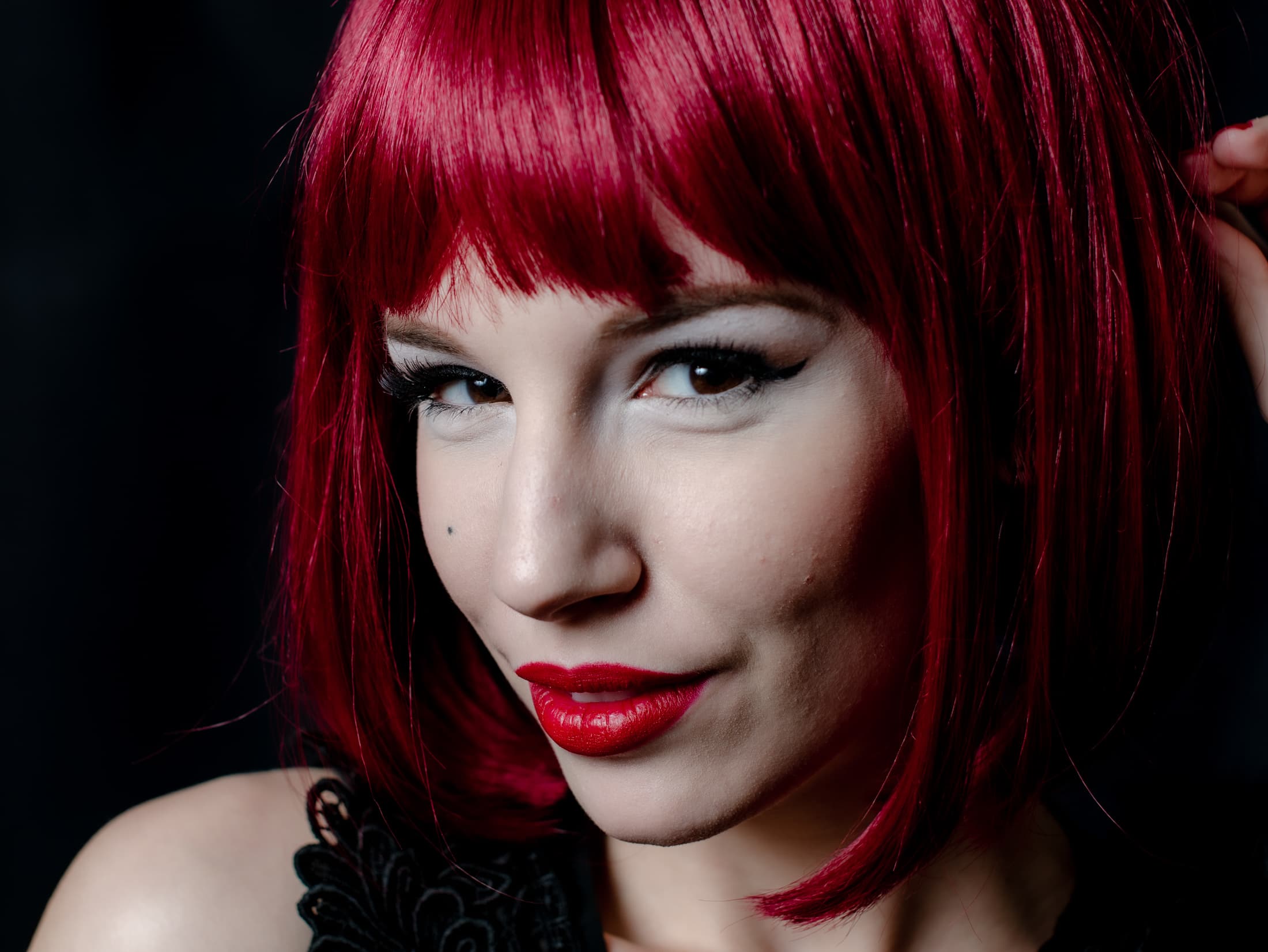 Red Bob Portrait